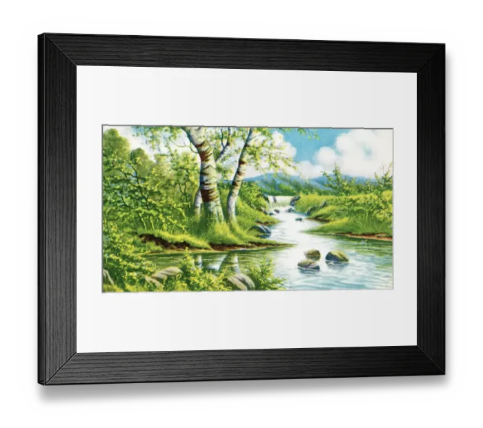 Framed Print : Lake scene