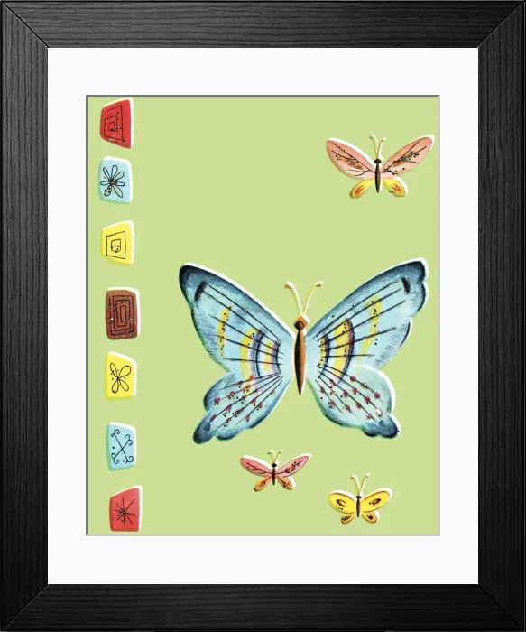 Framed Print : Butterfly pattern Framed Print : Butterfly pattern