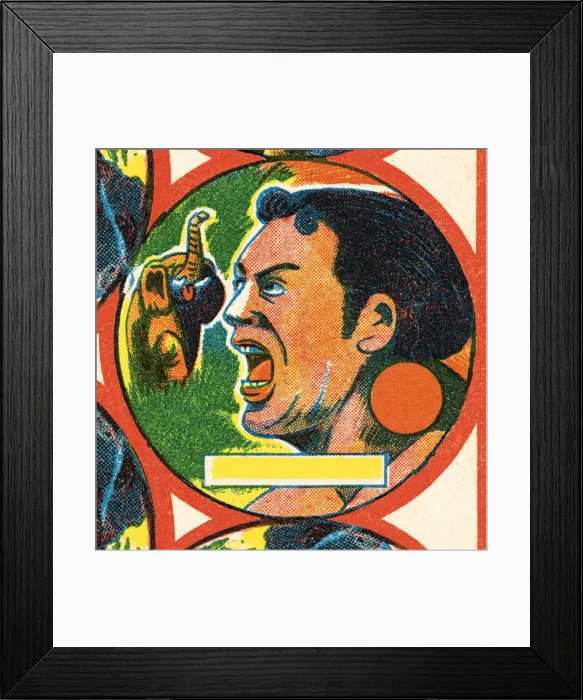 Framed Print : Tarzan and tiger Framed Print : Tarzan and tiger