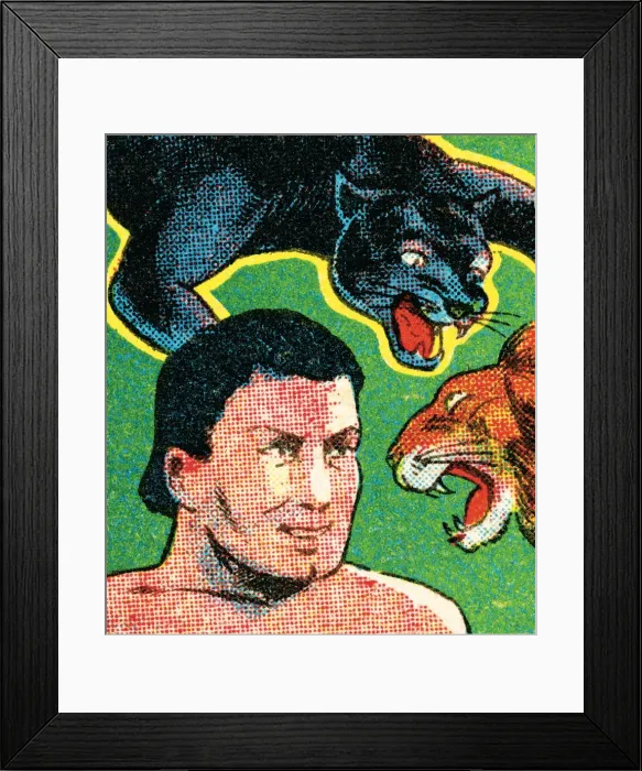 Framed Print : Tarzan and animals