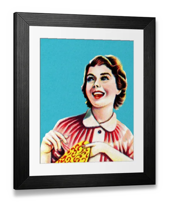 Framed Print : Woman Sewing Framed Print : Woman Sewing