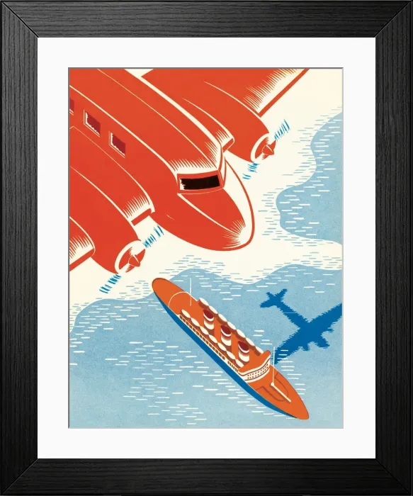 Framed Print : Airplanes and aircraft carrier Framed Print : Airplanes and aircraft carrier
