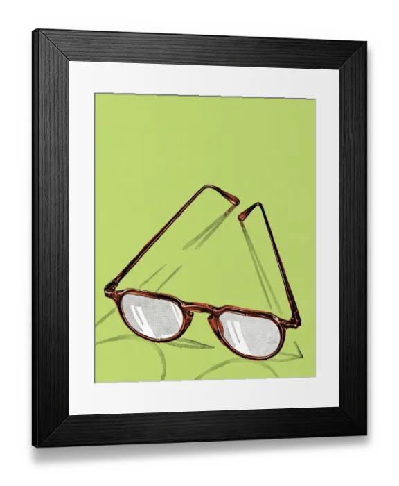 Framed Print : Eyeglasses Framed Print : Eyeglasses