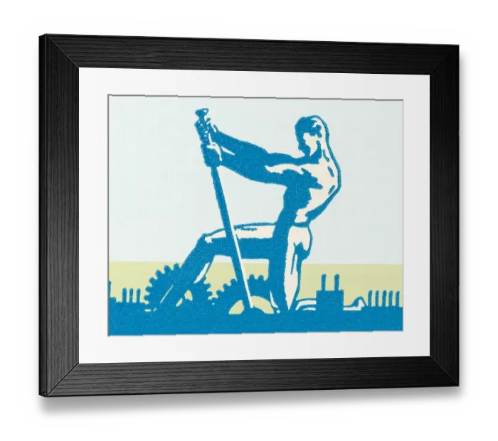 Framed Print : Strongman. http: /  / csaimages.com / images / istockprofile / csa_vector_dsp.jpg