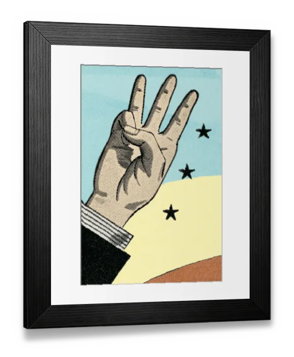 Framed Print : Three fingers Framed Print : Three fingers