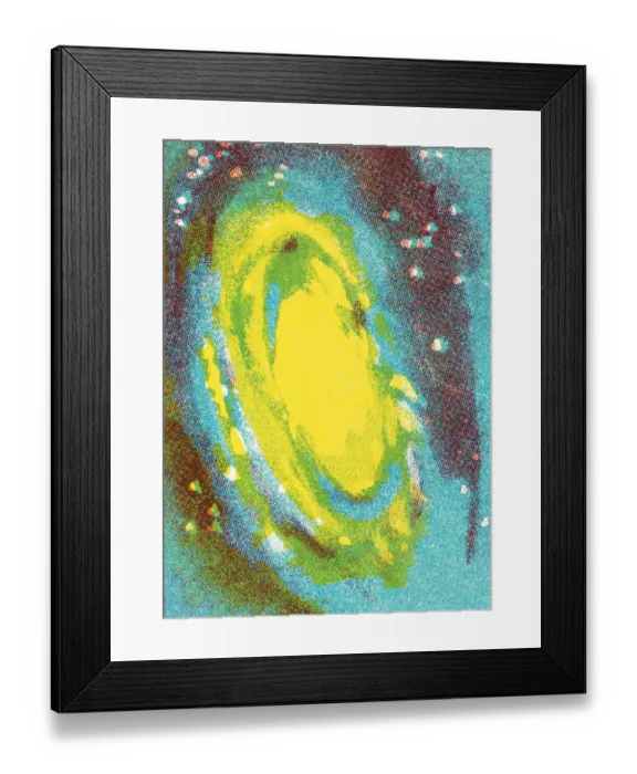 Framed Print : Black hole