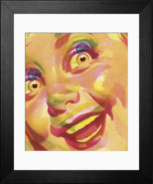 Framed Print : Closeup of a Face Framed Print : Closeup of a Face