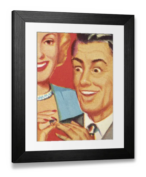 Framed Print : Surprise Engagement Framed Print : Surprise Engagement