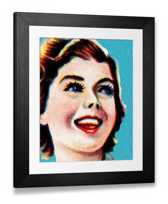 Framed Print : Closeup of a Woman Framed Print : Closeup of a Woman