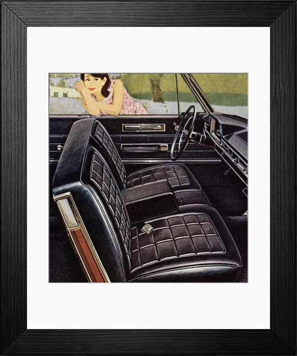 Framed Print : Woman Looking at Car Interior Framed Print : Woman Looking at Car Interior