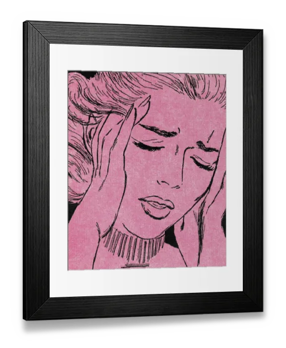 Framed Print : Crying woman Framed Print : Crying woman