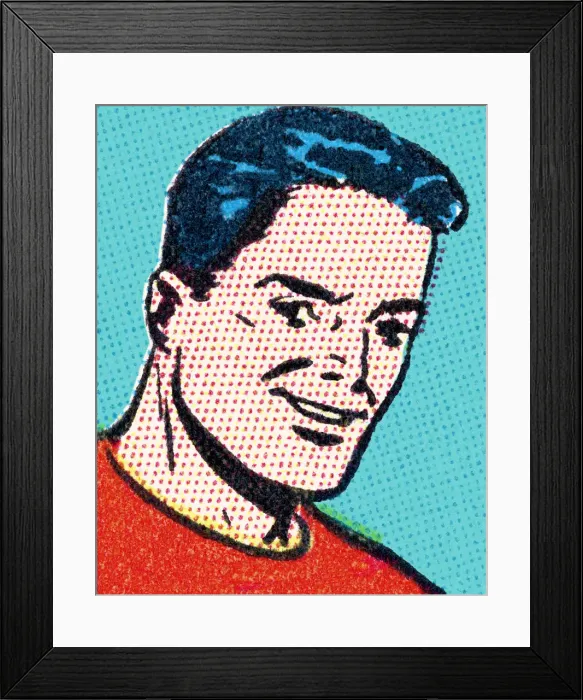 Framed Print : Smiling Man