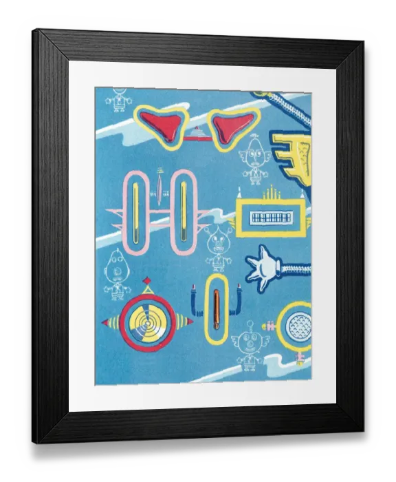 Framed Print : Robot parts pattern Framed Print : Robot parts pattern
