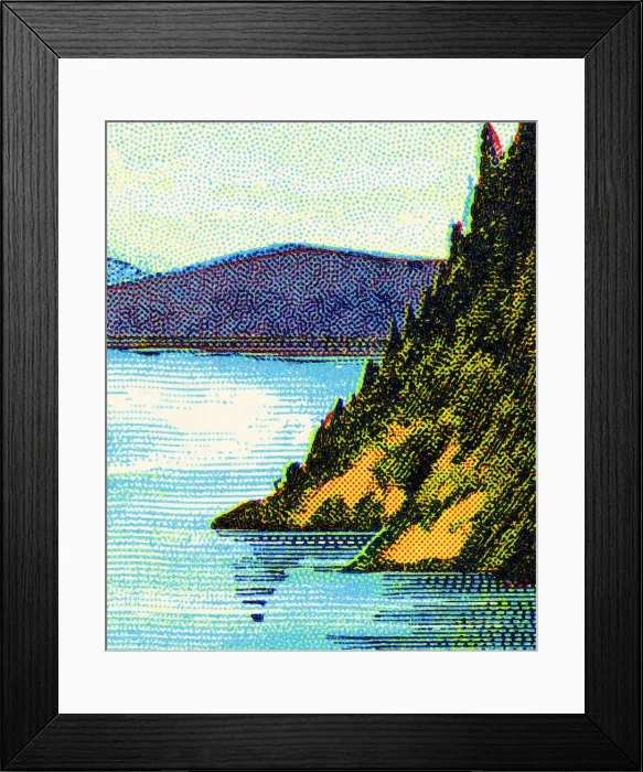 Framed Print : Scenic Lake Framed Print : Scenic Lake