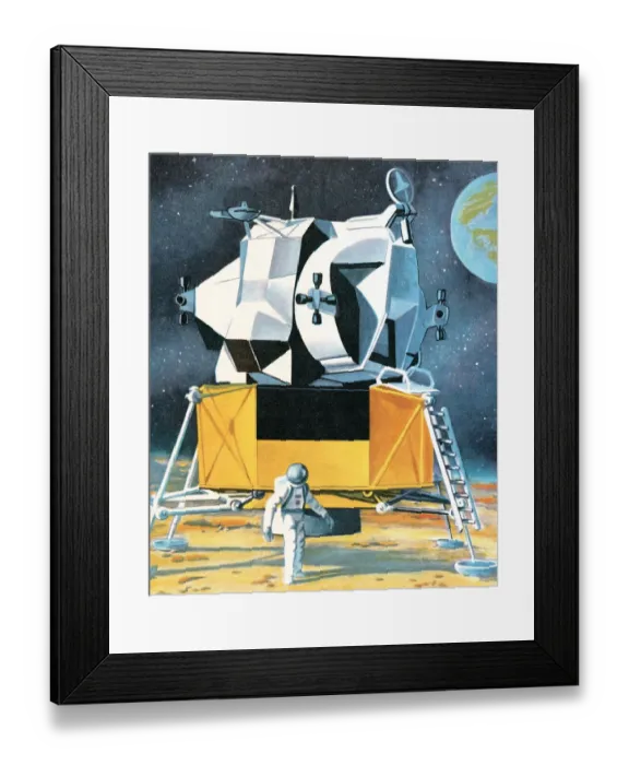 Framed Print : Spaceship landing Framed Print : Spaceship landing