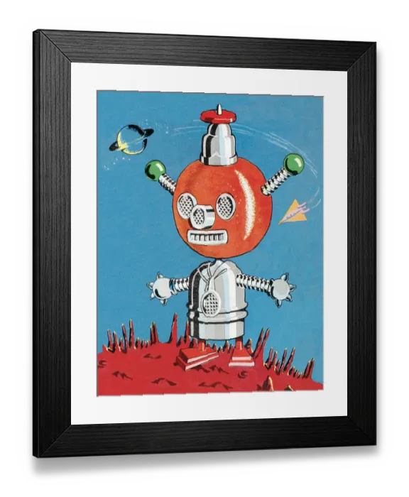 Framed Print : Alien on land