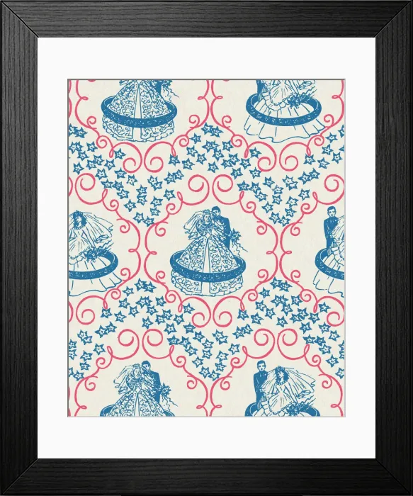 Framed Print : Wedding Pattern Framed Print : Wedding Pattern