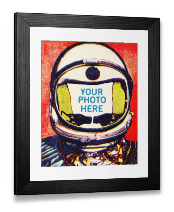 Framed Print : Astronaut Head Framed Print : Astronaut Head