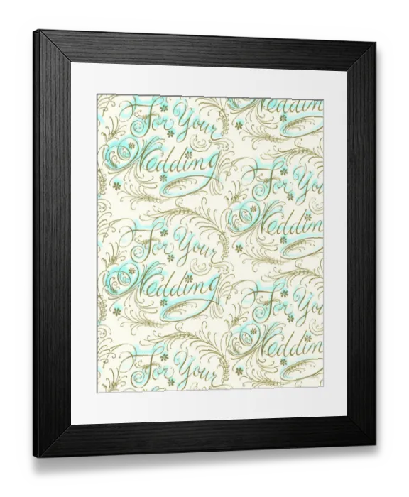 Framed Print : Wedding Pattern Framed Print : Wedding Pattern