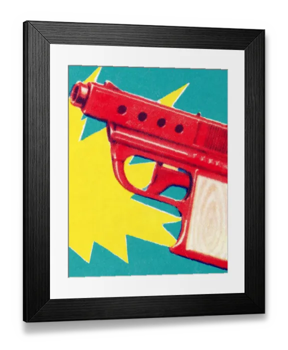 Framed Print : Water Pistol