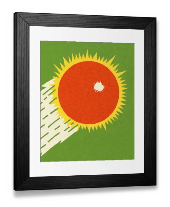 Framed Print : Red Sunburst Framed Print : Red Sunburst
