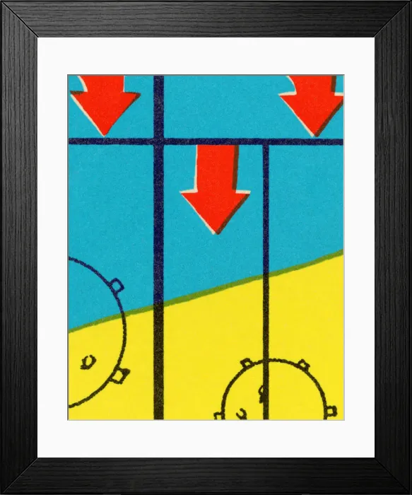 Framed Print : Background of Columns and Arrows Framed Print : Background of Columns and Arrows
