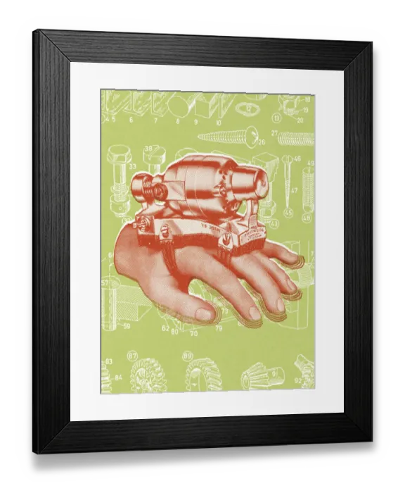 Framed Print : Hand contraption Framed Print : Hand contraption