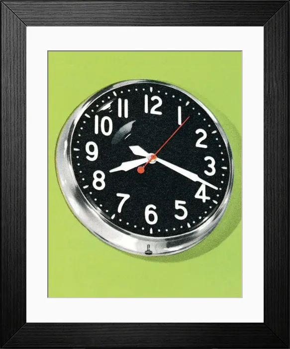 Framed Print : Clock. http: /  / csaimages.com / images / istockprofile / csa_vector_dsp.jpg