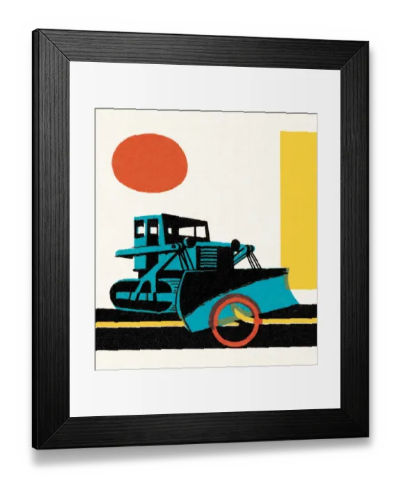 Framed Print : Blue machinery Framed Print : Blue machinery