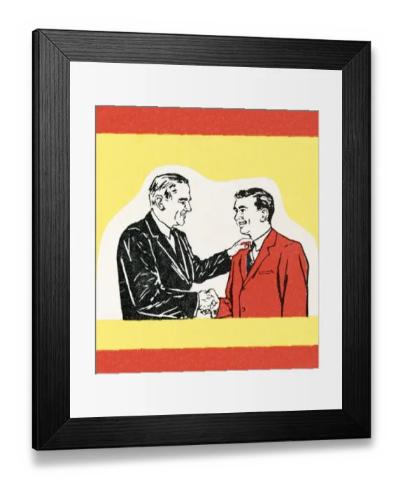 Framed Print : Shaking hands Framed Print : Shaking hands