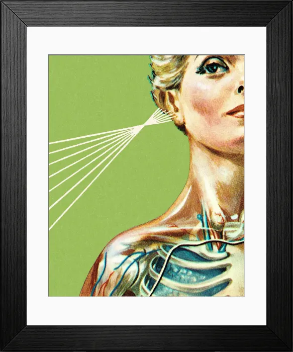 Framed Print : Woman and Hearing Framed Print : Woman and Hearing