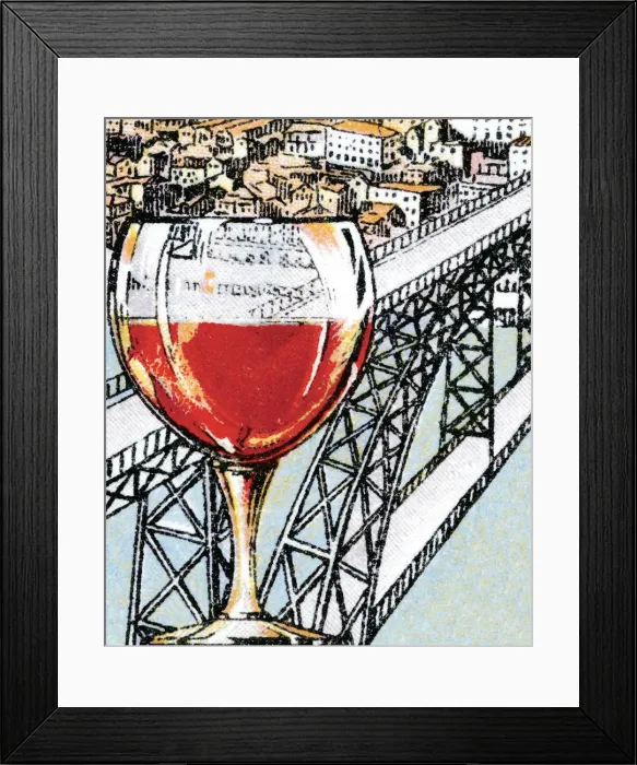 Framed Print : Wine glass in France Framed Print : Wine glass in France