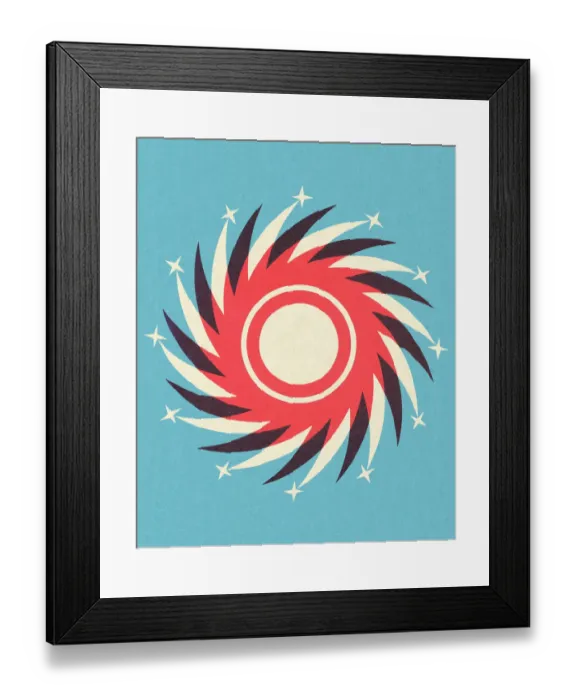 Framed Print : Swirling Burst Framed Print : Swirling Burst