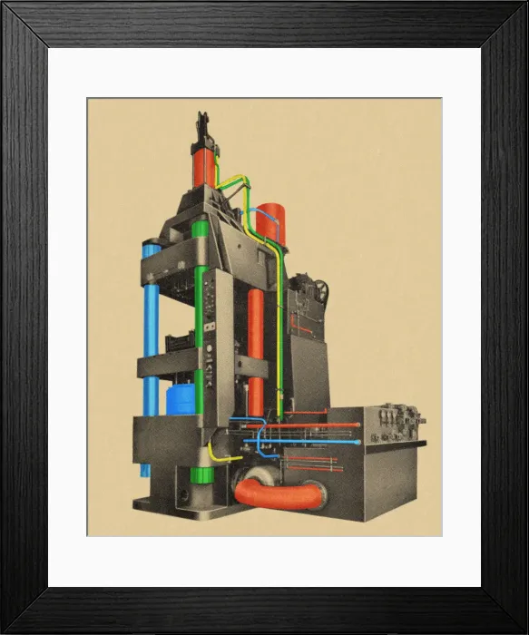 Framed Print : Factory Machinery Framed Print : Factory Machinery