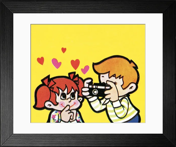 Framed Print : Boy taking photograph