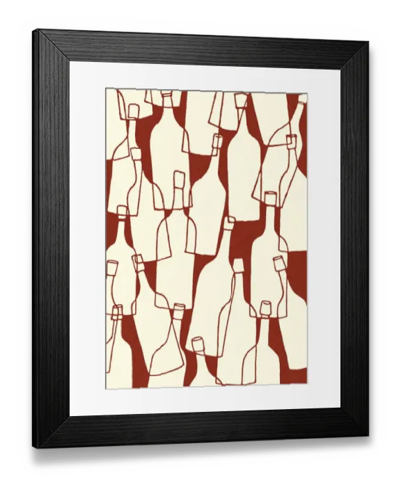 Framed Print : Pattern of Bottles Framed Print : Pattern of Bottles