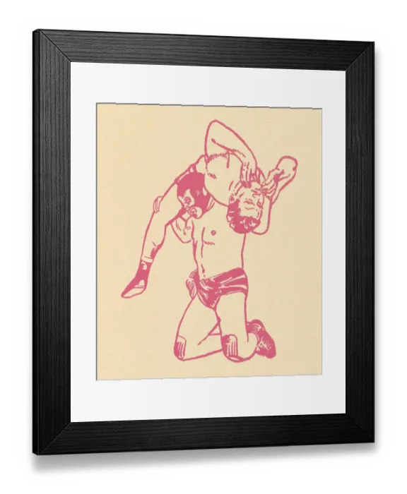 Framed Print : Men Wrestlers Framed Print : Men Wrestlers