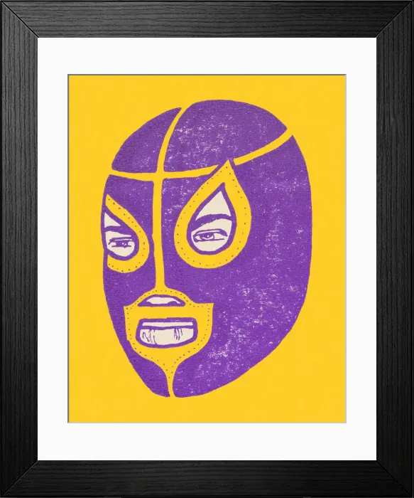 Framed Print : Mexican Wrestler Framed Print : Mexican Wrestler