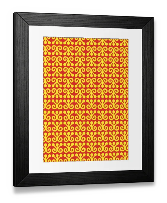 Framed Print : Red and orange pattern Framed Print : Red and orange pattern