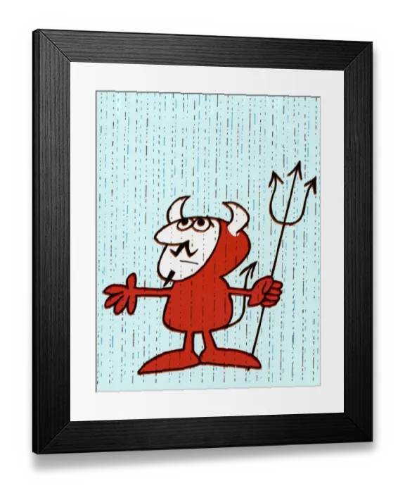 Framed Print : Devil in the Rain