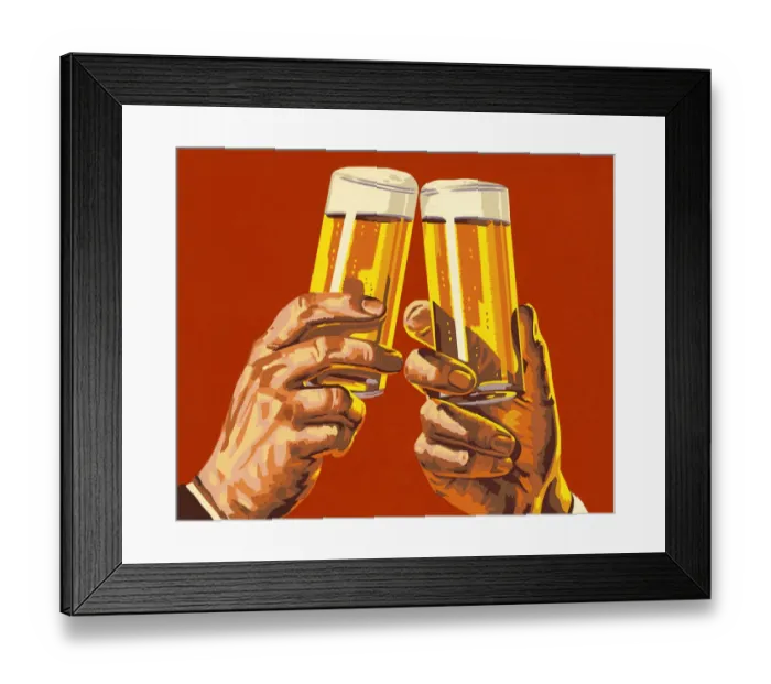 Framed Print : Beer Toast Framed Print : Beer Toast