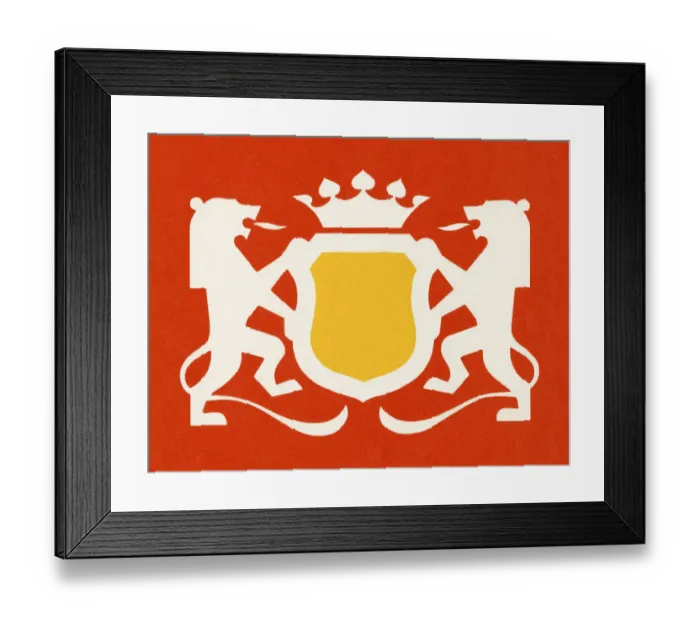 Framed Print : Lion Coat of Arms Framed Print : Lion Coat of Arms