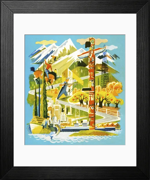 Framed Print : Pacific Northwest Collage Framed Print : Pacific Northwest Collage