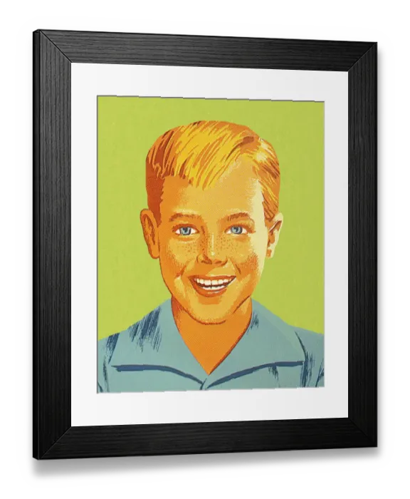 Framed Print : Smiling Boy Framed Print : Smiling Boy