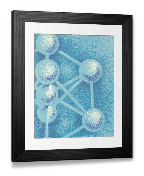 Framed Print : Structure of Atoms Framed Print : Structure of Atoms
