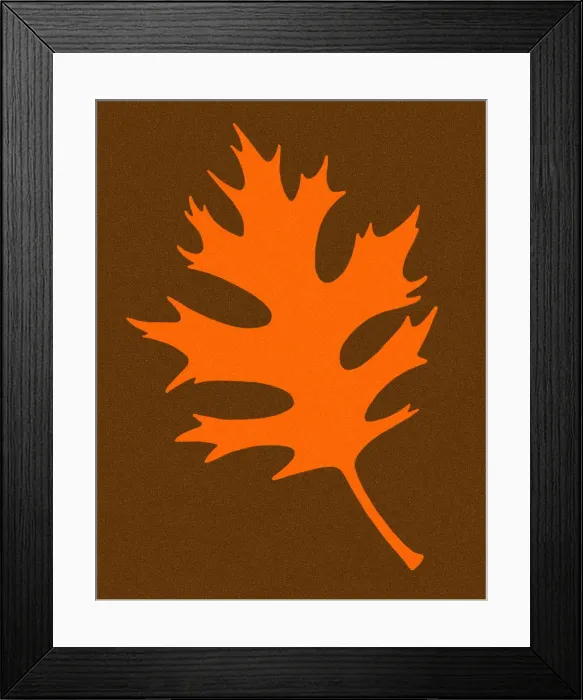 Framed Print : Red Leaf on Brown Background Framed Print : Red Leaf on Brown Background