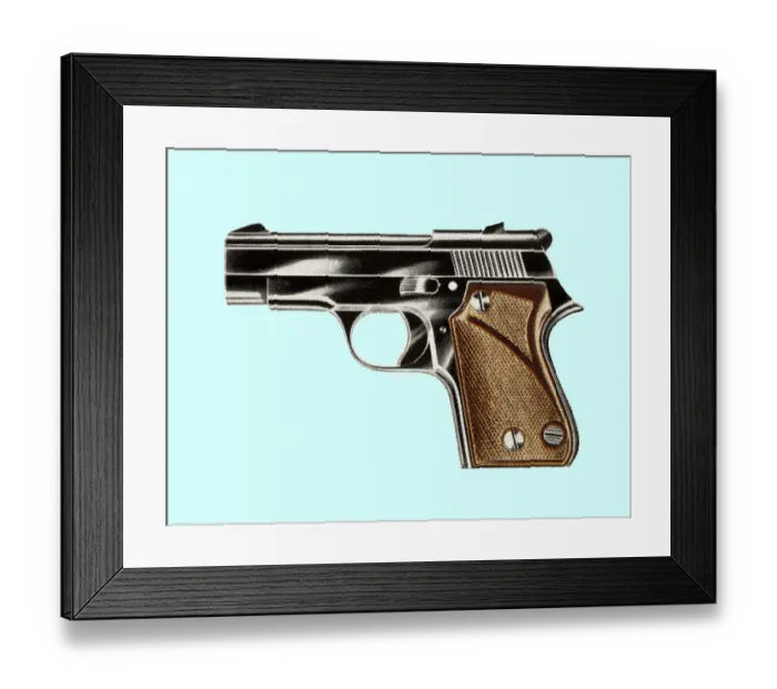 Framed Print : Handgun. http: / / csaimages.com / images / istockprofile / csa_vector_dsp.jpg Framed Print : Handgun. http: / / csaimages.com / images / istockprofile / csa_vector_dsp.jpg