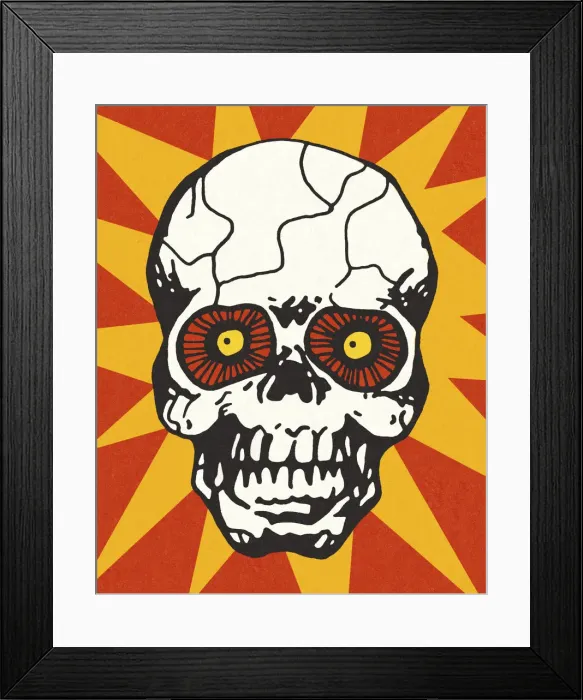 Framed Print : Skull Face Framed Print : Skull Face