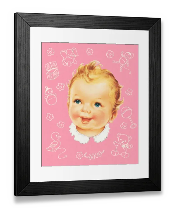 Framed Print : Cute Baby Face Framed Print : Cute Baby Face