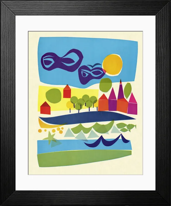 Framed Print : Abstract Lanscape Framed Print : Abstract Lanscape
